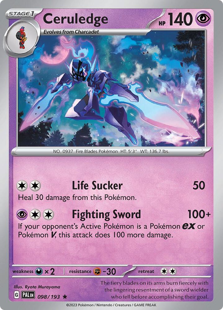 Ceruledge 098/193 (SV02: Paldea Evolved)  - Holofoil | Good Games Adelaide SA