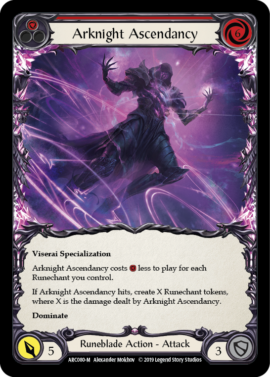 Arknight Ascendancy [ARC080-M] 1st Edition Rainbow Foil | Good Games Adelaide SA