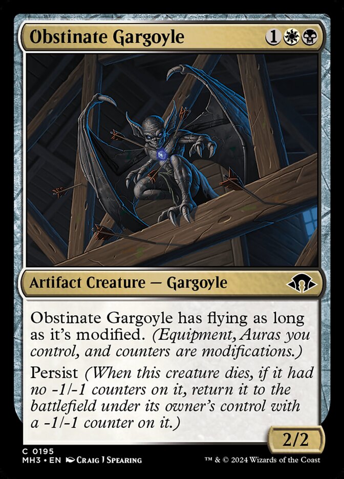 Obstinate Gargoyle 195 (Modern Horizons 3)  - Foil | Good Games Adelaide SA
