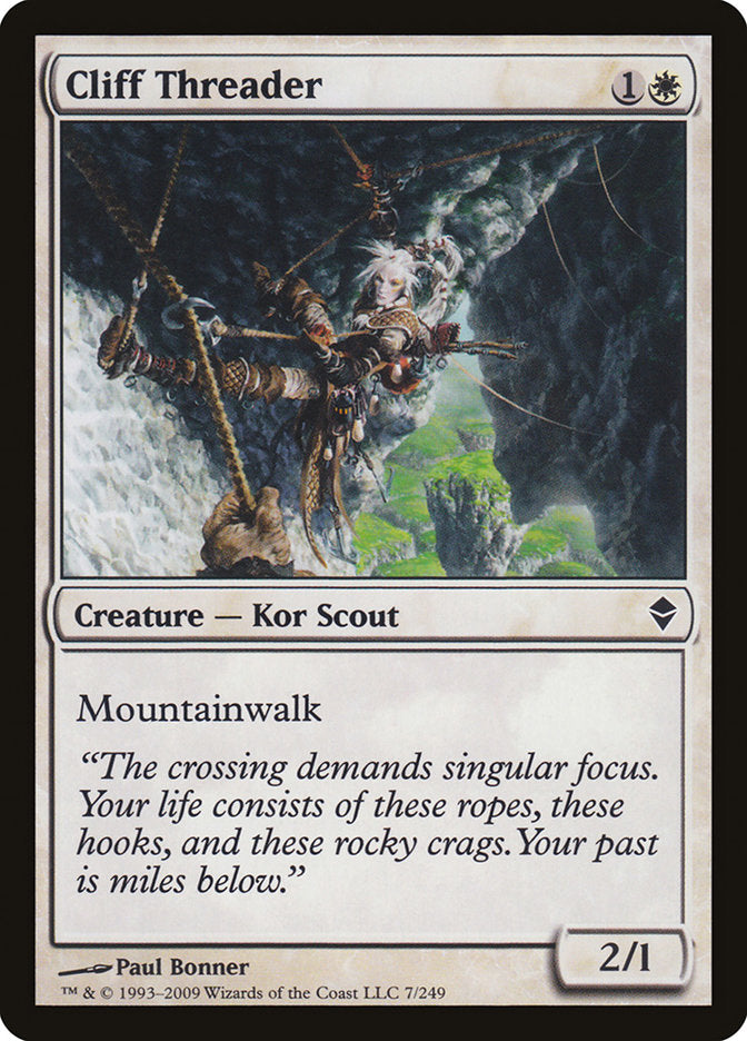 Cliff Threader 7 (Zendikar)  - Foil | Good Games Adelaide SA