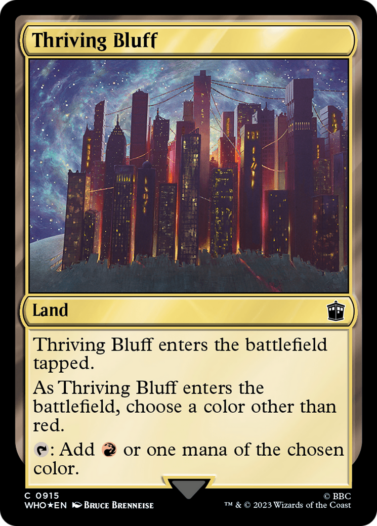 Thriving Bluff (Surge Foil) [Doctor Who] | Good Games Adelaide SA