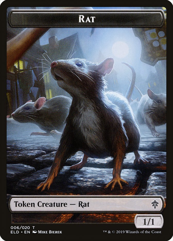 Rat [Throne of Eldraine Tokens] | Good Games Adelaide SA