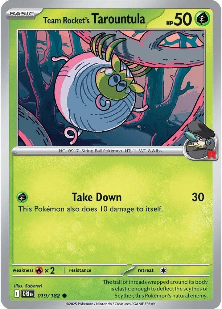 Team Rockets Tarountula 019/182 (SV10: Destined Rivals)  | Good Games Adelaide SA