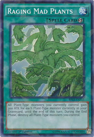 Raging Mad Plants [BP03-EN165] Shatterfoil Rare | Good Games Adelaide SA