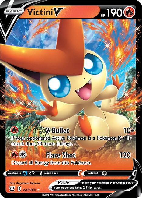 Victini V 021/163 (SWSH05: Battle Styles)  - Holofoil | Good Games Adelaide SA