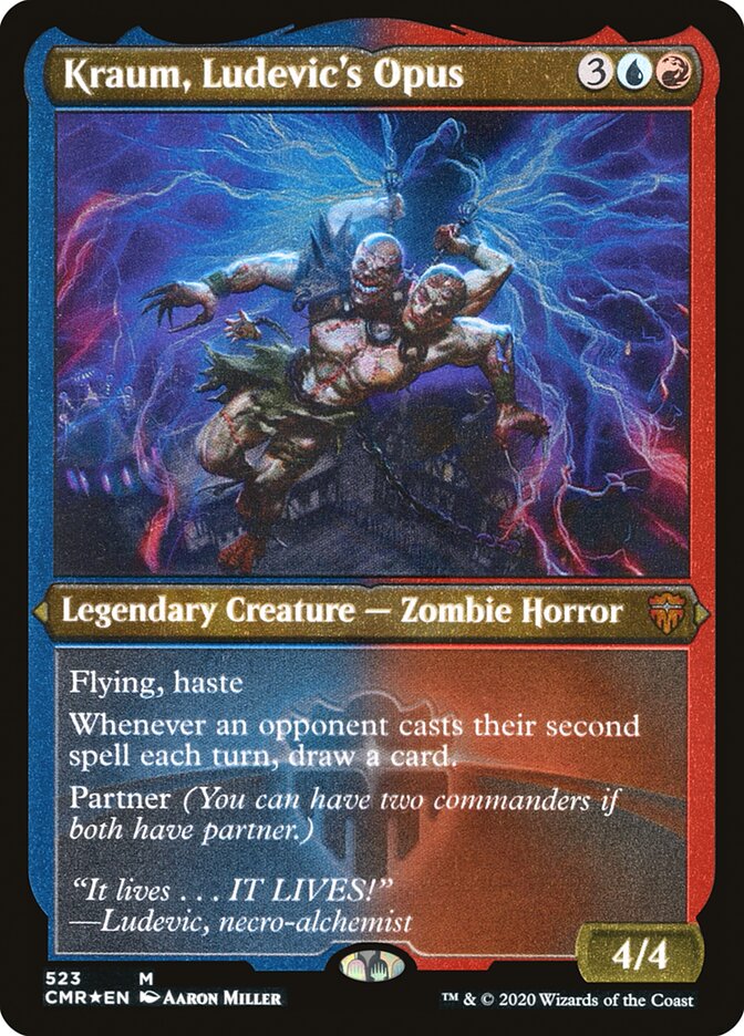 Kraum, Ludevic's Opus (Foil Etched) [Commander Legends] | Good Games Adelaide SA