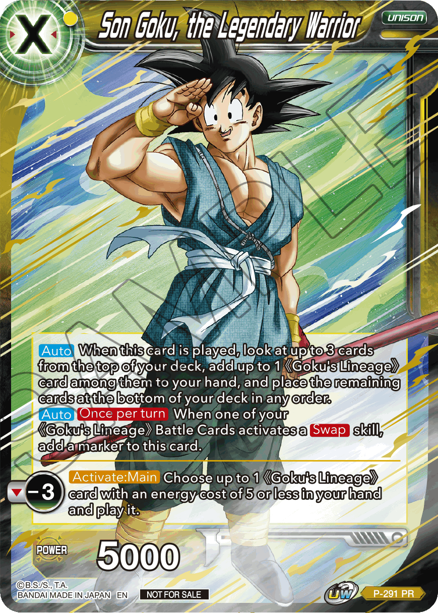 Son Goku, the Legendary Warrior (P-291) [Promotion Cards] | Good Games Adelaide SA