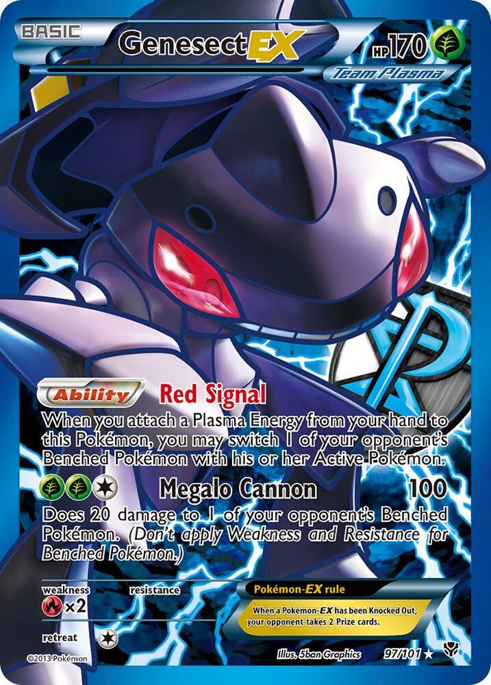 Genesect EX Team Plasma 97 Full Art 97/101 (Plasma Blast)  - Holofoil | Good Games Adelaide SA
