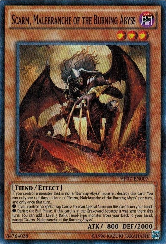 Scarm, Malebranche of the Burning Abyss [AP07-EN007] Super Rare | Good Games Adelaide SA