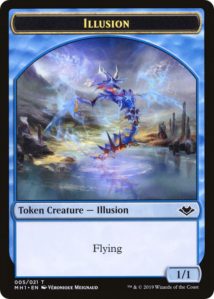 Illusion Bear Double Sided Token 5 // 11 (Modern Horizons)  | Good Games Adelaide SA