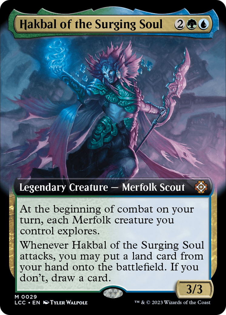 Hakbal of the Surging Soul (Extended Art) [The Lost Caverns of Ixalan Commander] | Good Games Adelaide SA