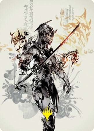 Satoru Umezawa Art Card 73 81 Gold Stamped Signature 73 (Art Series: Kamigawa: Neon Dynasty)  | Good Games Adelaide SA