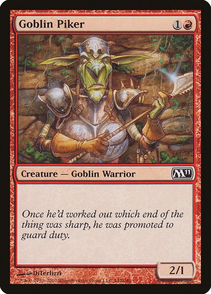 Goblin Piker 142 (Magic 2011 (M11))  - Foil | Good Games Adelaide SA