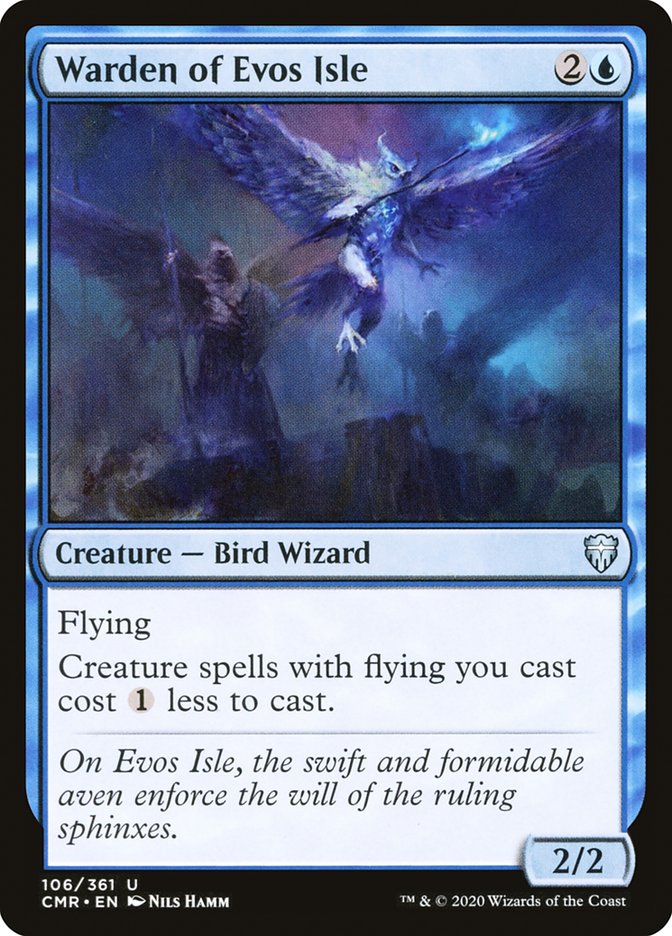 Warden of Evos Isle 106 (Commander Legends)  - Foil | Good Games Adelaide SA