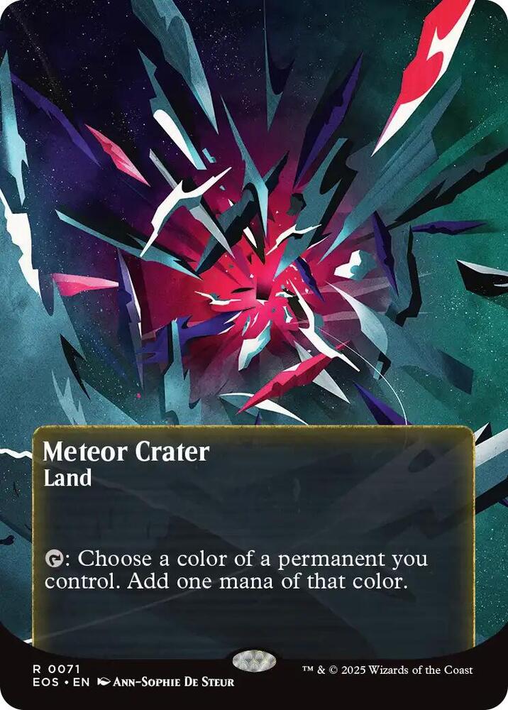 Meteor Crater  71 (Edge of Eternities: Stellar Sights)  - Foil | Good Games Adelaide SA