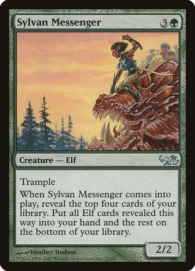 Sylvan Messenger 12 (Duel Decks: Elves vs. Goblins)  | Good Games Adelaide SA