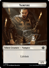 Vampire // Dinosaur (0009) Double-Sided Token [The Lost Caverns of Ixalan Tokens] | Good Games Adelaide SA