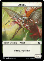 Soldier (008) // Angel Double-Sided Token [Phyrexia: All Will Be One Commander Tokens] | Good Games Adelaide SA