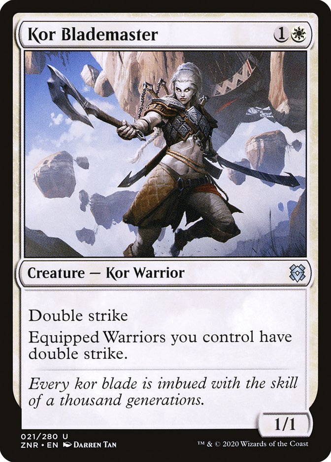 Kor Blademaster 21 (Zendikar Rising)  | Good Games Adelaide SA