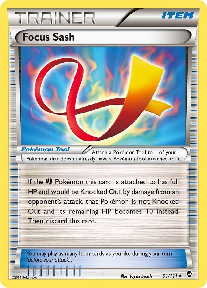 Focus Sash 91/111 (XY - Furious Fists)  | Good Games Adelaide SA