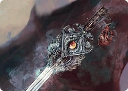 Dragonfire Blade Art Card 40 54 40 (Art Series: Tarkir: Dragonstorm)  | Good Games Adelaide SA