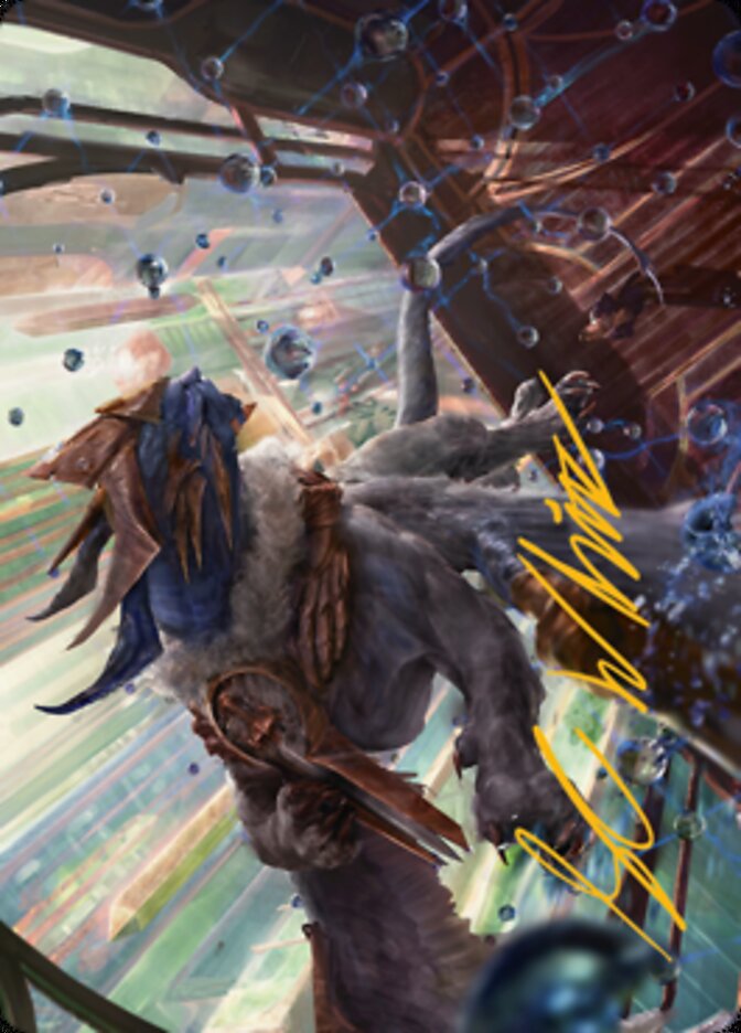 Change of Plans Art Card (Gold-Stamped Signature) [Streets of New Capenna Art Series] | Good Games Adelaide SA