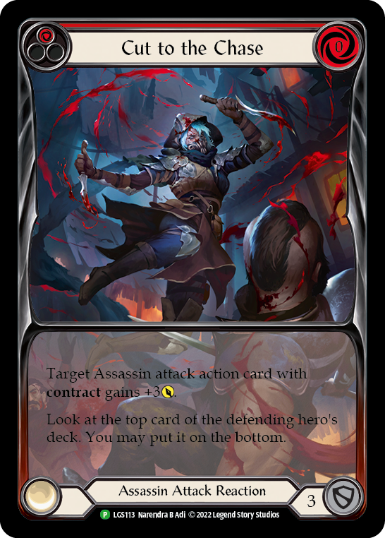 Cut to the Chase (Red) [LGS113] (Promo)  Rainbow Foil | Good Games Adelaide SA