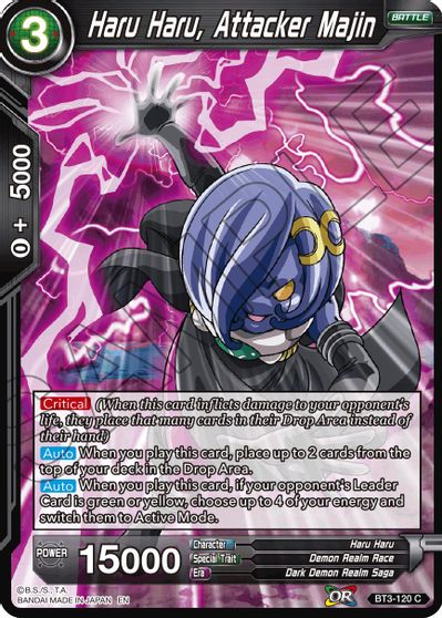 Haru Haru, Attacker Majin (Reprint) (BT3-120) [Battle Evolution Booster] | Good Games Adelaide SA