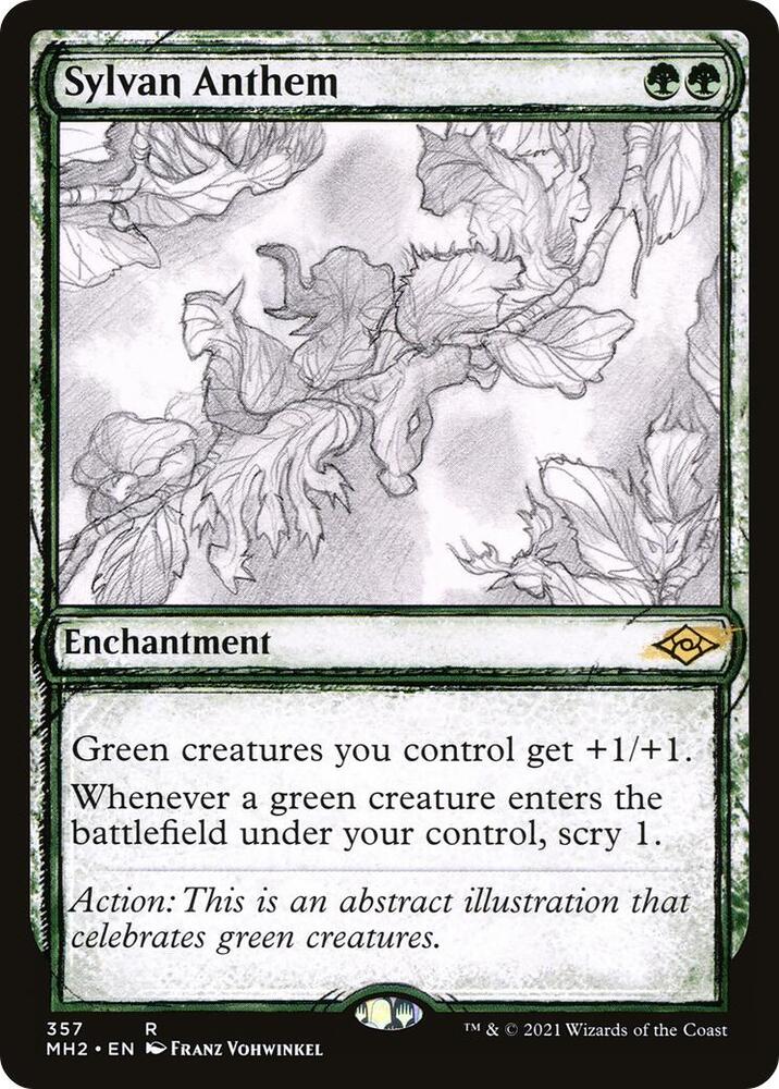 Sylvan Anthem Showcase 357 (Modern Horizons 2)  - Foil | Good Games Adelaide SA