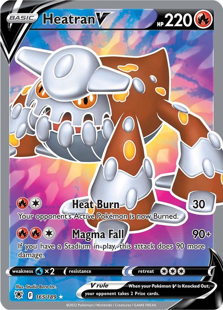 Heatran V Full Art 165/189 (SWSH10: Astral Radiance)  - Holofoil | Good Games Adelaide SA
