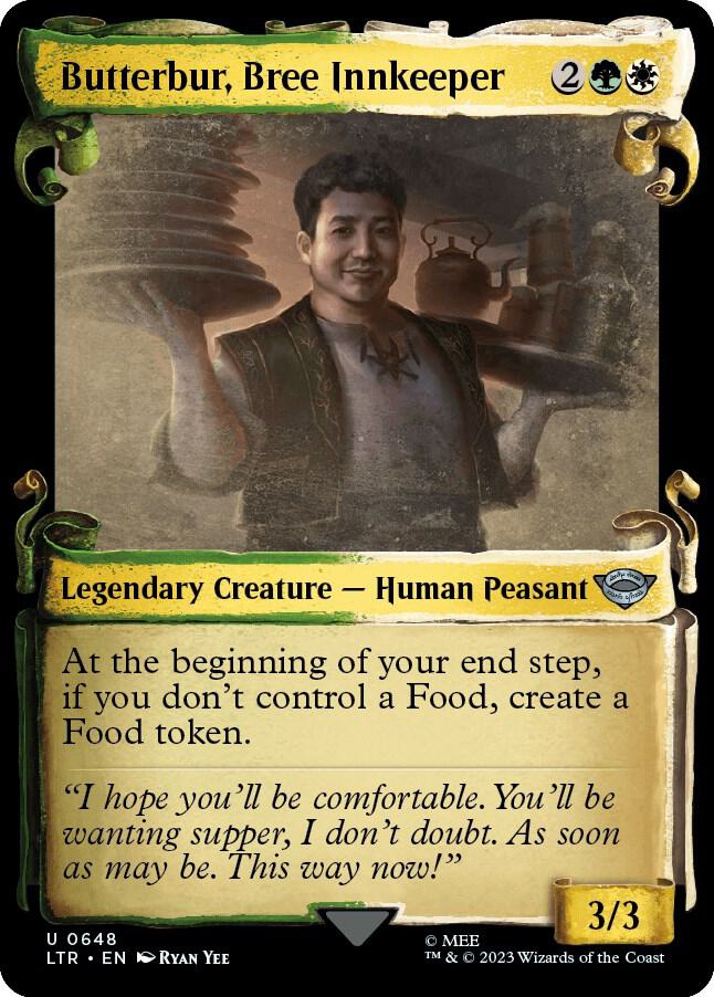 Butterbur, Bree Innkeeper 648 (Universes Beyond: The Lord of the Rings: Tales of Middle-earth)  - Showcase Scroll Foil | Good Games Adelaide SA