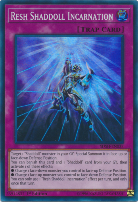 Resh Shaddoll Incarnation [SDSH-EN033] Super Rare | Good Games Adelaide SA
