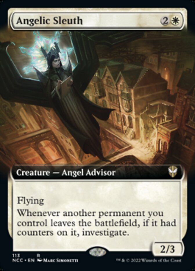 Angelic Sleuth (Extended Art) [Streets of New Capenna Commander] | Good Games Adelaide SA