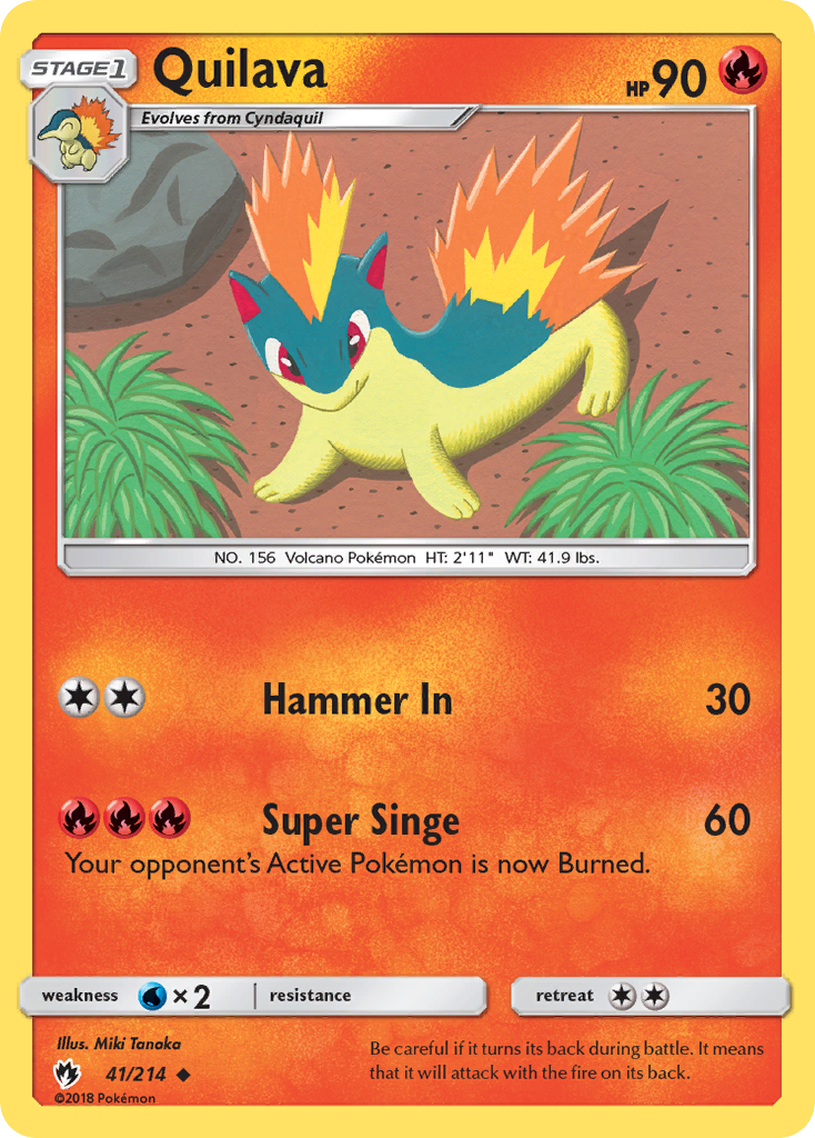 Quilava (41/214) [Sun & Moon: Lost Thunder] | Good Games Adelaide SA