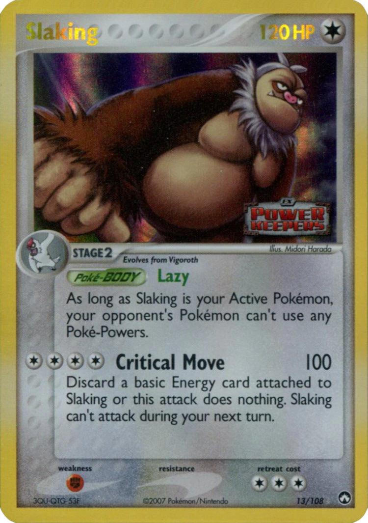 Slaking (13/108) (Stamped) [EX: Power Keepers] | Good Games Adelaide SA