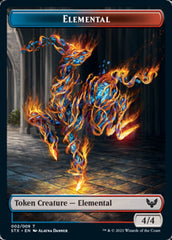 Elemental // Avatar Token [Strixhaven: School of Mages Tokens] | Good Games Adelaide SA