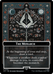 The Monarch // Treasure Double-Sided Token [The Lord of the Rings: Tales of Middle-Earth Commander Tokens] | Good Games Adelaide SA