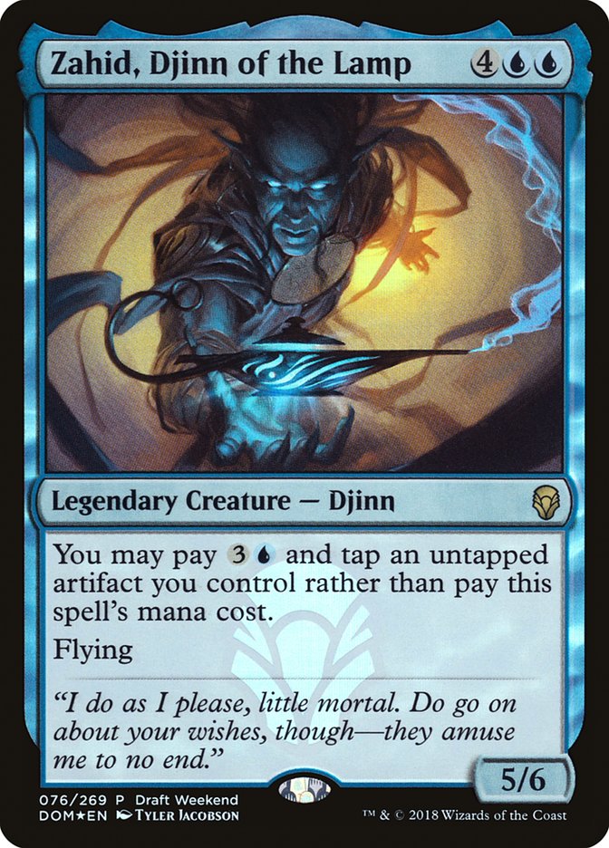 Zahid, Djinn of the Lamp (Draft Weekend) [Dominaria Promos] | Good Games Adelaide SA