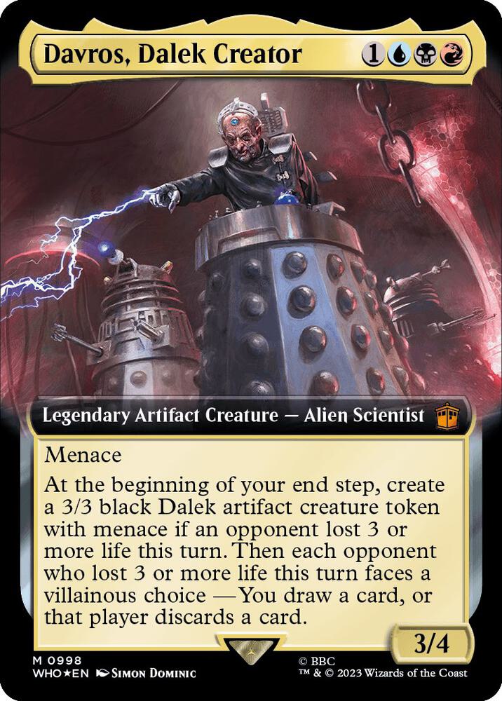 Davros, Dalek Creator 998 (Universes Beyond: Doctor Who)  - Foil | Good Games Adelaide SA