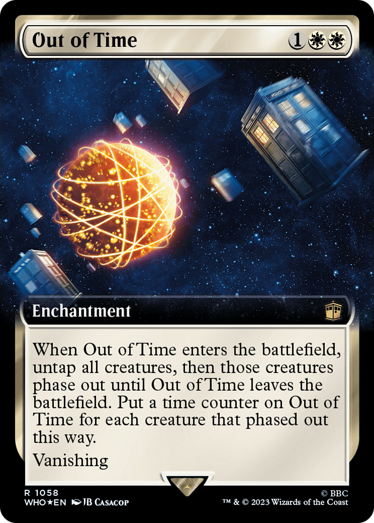 Out of Time (Extended Art) (Surge Foil) [Doctor Who] | Good Games Adelaide SA