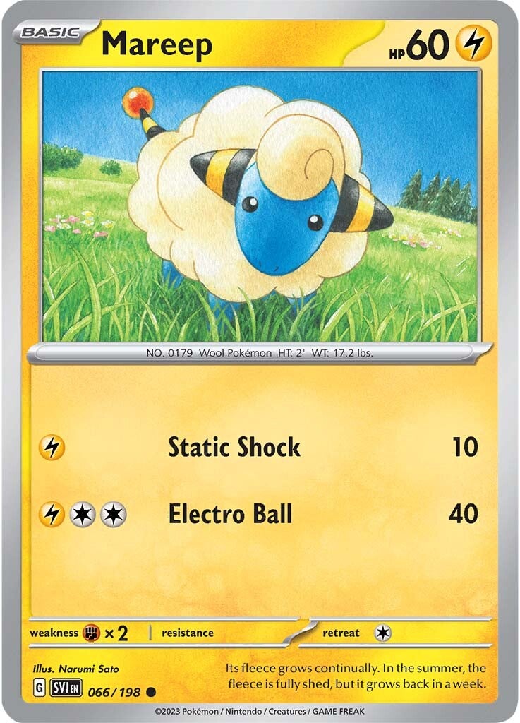 Mareep (066/198) [Scarlet & Violet: Base Set] | Good Games Adelaide SA
