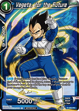Vegeta, for the Future (Tournament Pack Vol. 8) (P-385) [Tournament Promotion Cards] | Good Games Adelaide SA