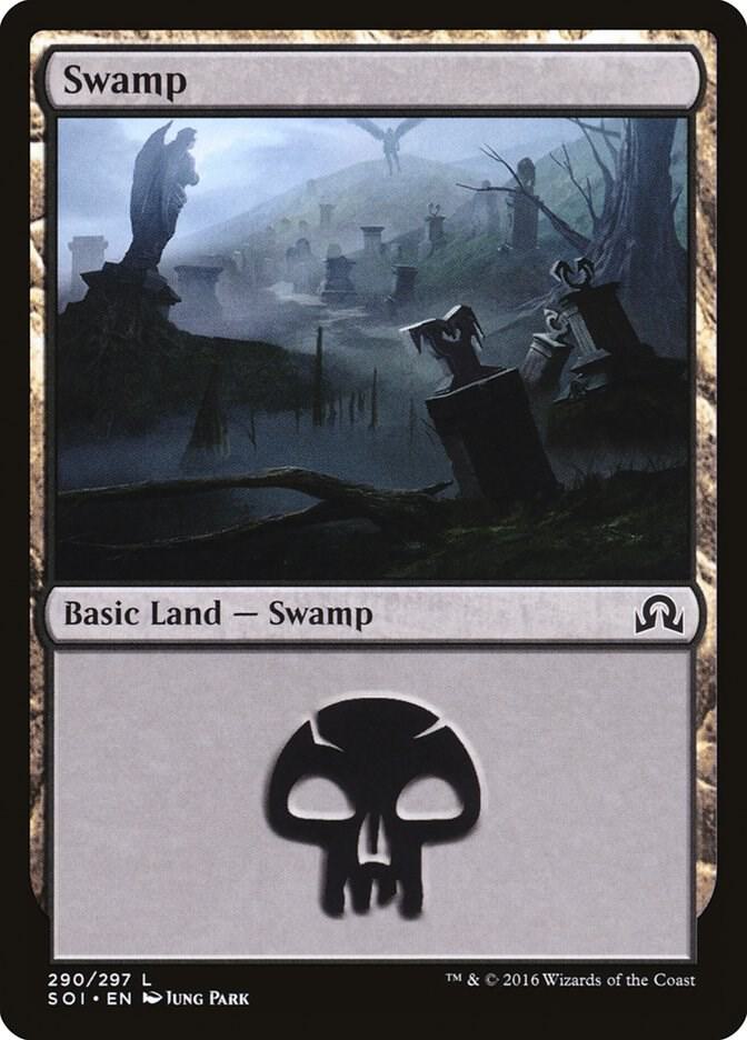 Swamp 290 (Shadows over Innistrad)  - Foil | Good Games Adelaide SA