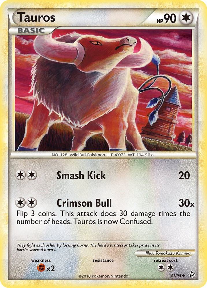 Tauros 41/95 (Unleashed)  - Reverse Holofoil | Good Games Adelaide SA