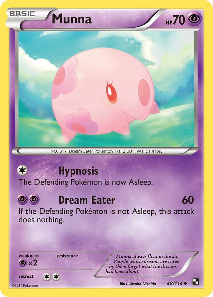 Munna 48/114 (Black and White)  - Reverse Holofoil | Good Games Adelaide SA