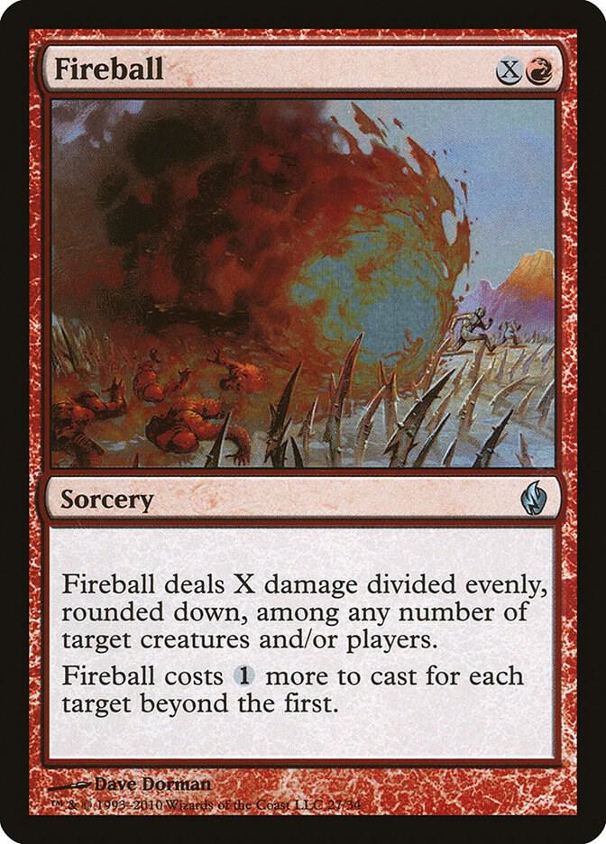 Fireball 27 (Premium Deck Series: Fire and Lightning)  - Foil | Good Games Adelaide SA