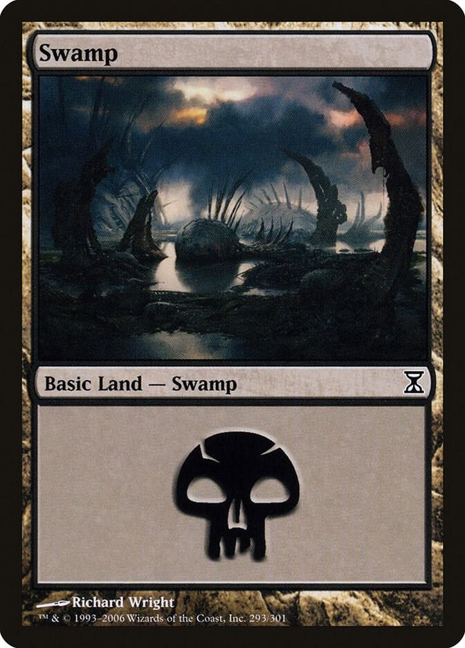 Swamp 293 293 (Time Spiral)  - Foil | Good Games Adelaide SA