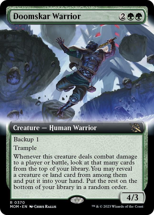 Doomskar Warrior 370 (March of the Machine)  - Extended Art Foil | Good Games Adelaide SA