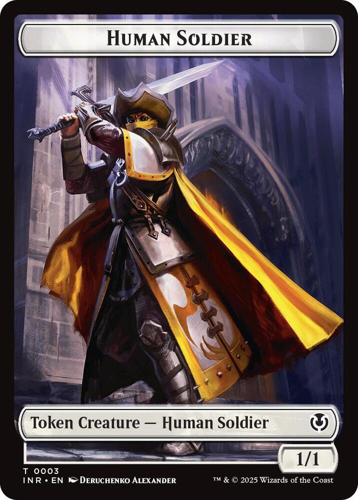 Human Soldier 0003 Clue Double Sided Token 3 // 22 (Innistrad Remastered)  - Foil | Good Games Adelaide SA