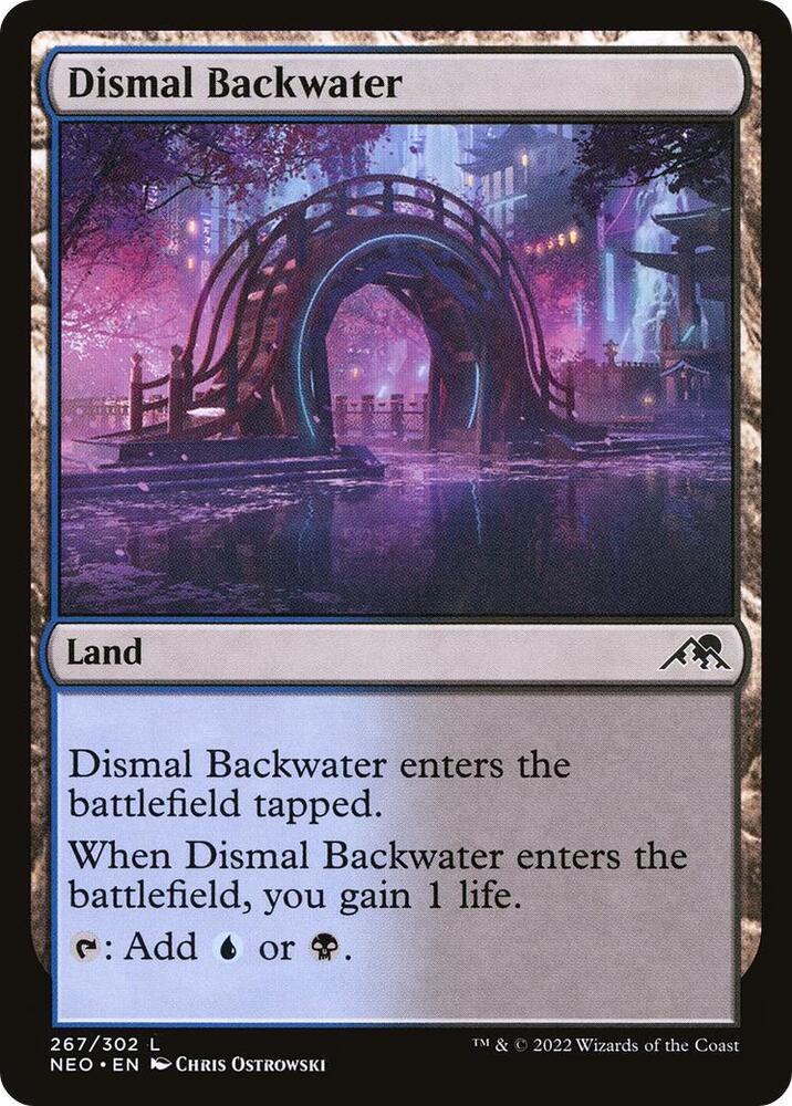 Dismal Backwater 267 (Kamigawa: Neon Dynasty)  - Foil | Good Games Adelaide SA